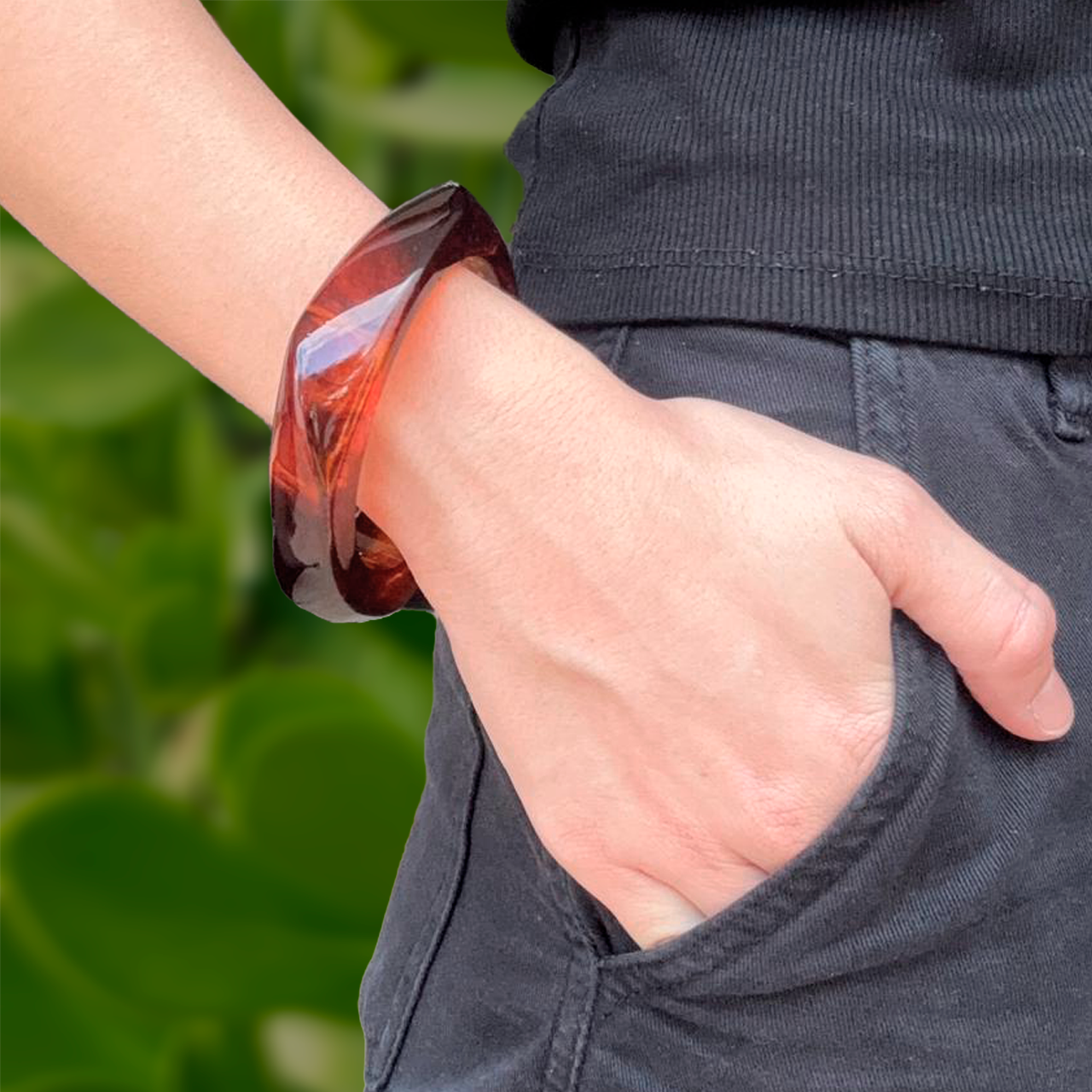 Pulsera Café Gruesa 3J7