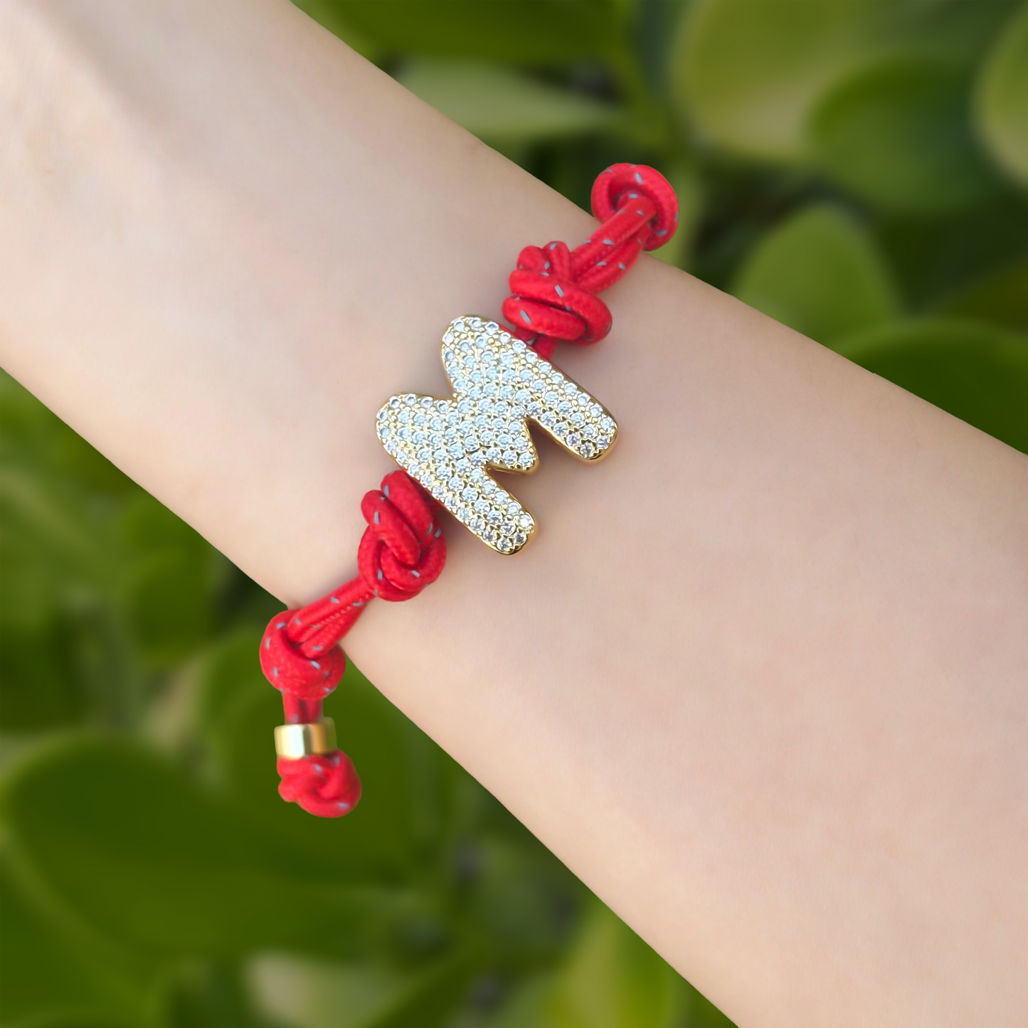 Pulsera Inicial Zirconias Chapa de Oro