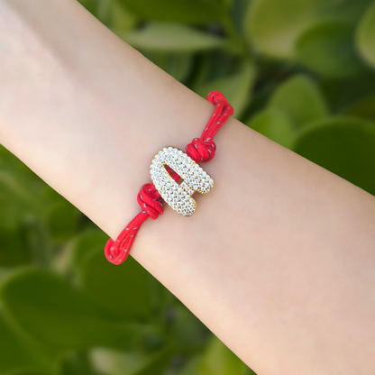 Pulsera Inicial Zirconias Chapa de Oro