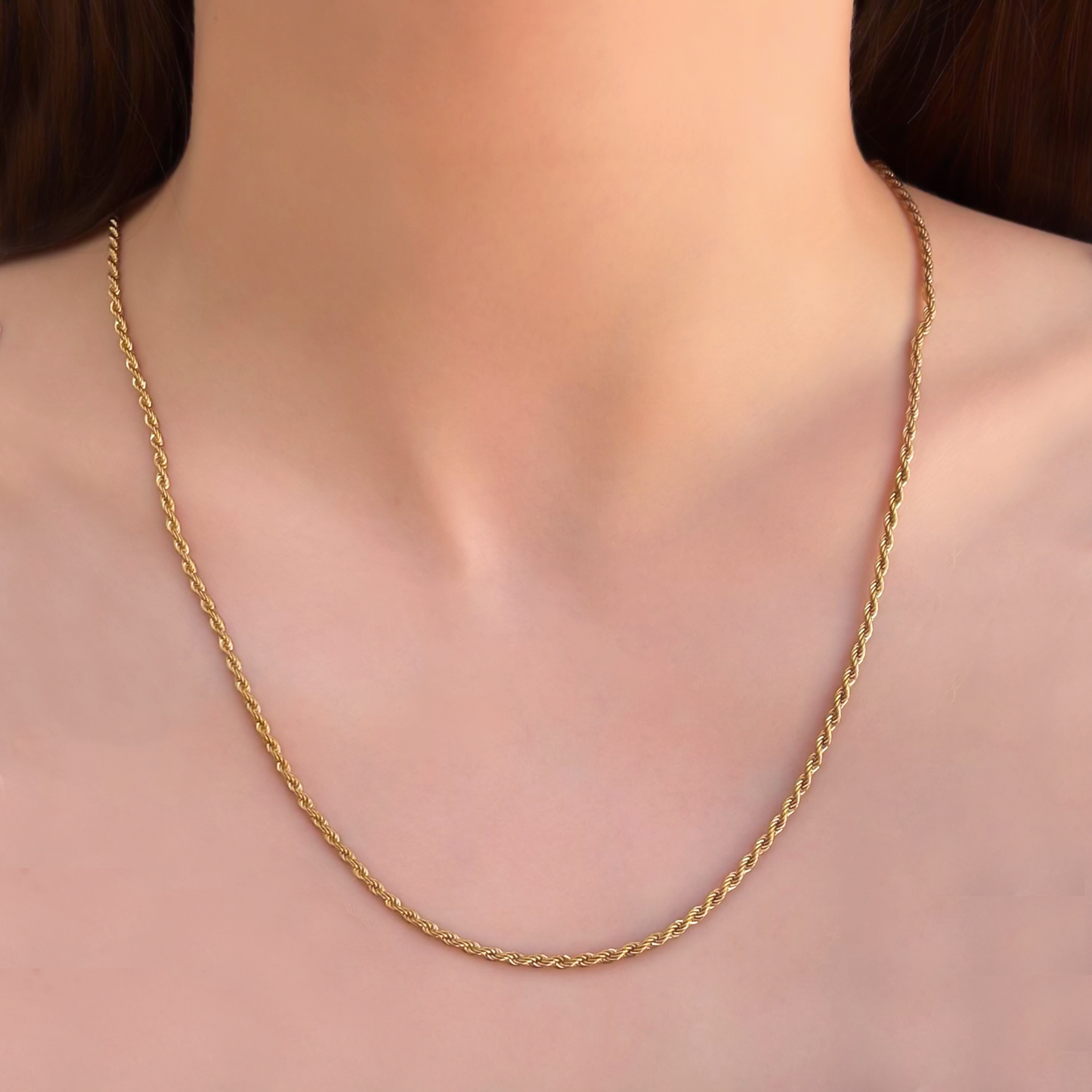 Collar Cadena Dorada Kroll Acero Inoxidable