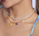 Collares Flor Y Perla R1