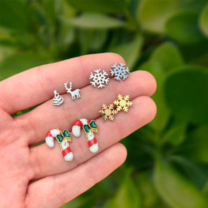 Aretes Bastón Caramelo Navidad 3B3