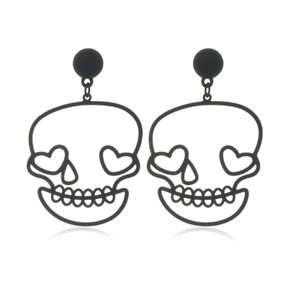 Aretes Calavera Metálica Li4
