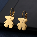 Aretes Osito Dorado Acero Inox 1A5