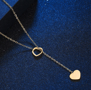 Collar Corazón Enlazado Acero Inoxidable 1Y2