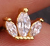 Piercing Dorado Acero Zirconia  C663