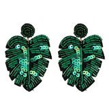 Aretes Hoja Verde  1B7