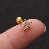 Piercing Flor 1Pz Acero Inox  C658