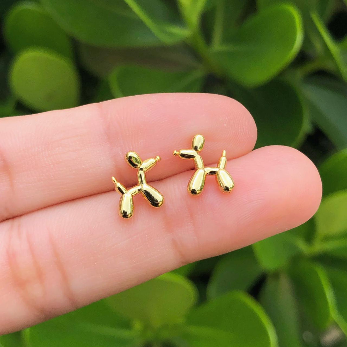 Aretes Globo Chapa de Oro 18K