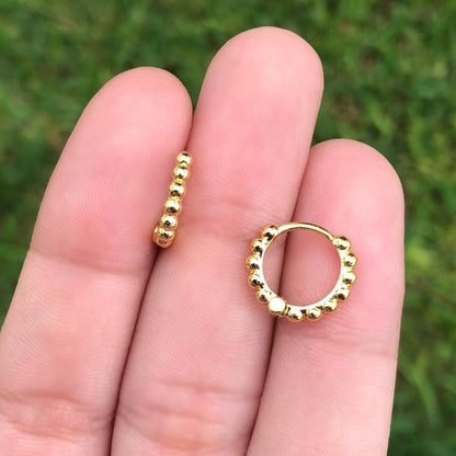 Aretes Dorados Chapa de Oro AZ56