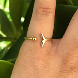 Anillo Cola Sirena Chapa de Oro 18k  Az149