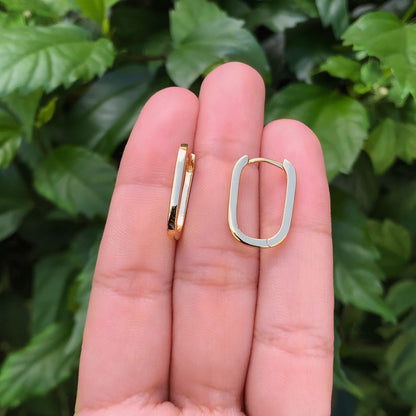 Aretes Arracada Chapa de Oro Az311