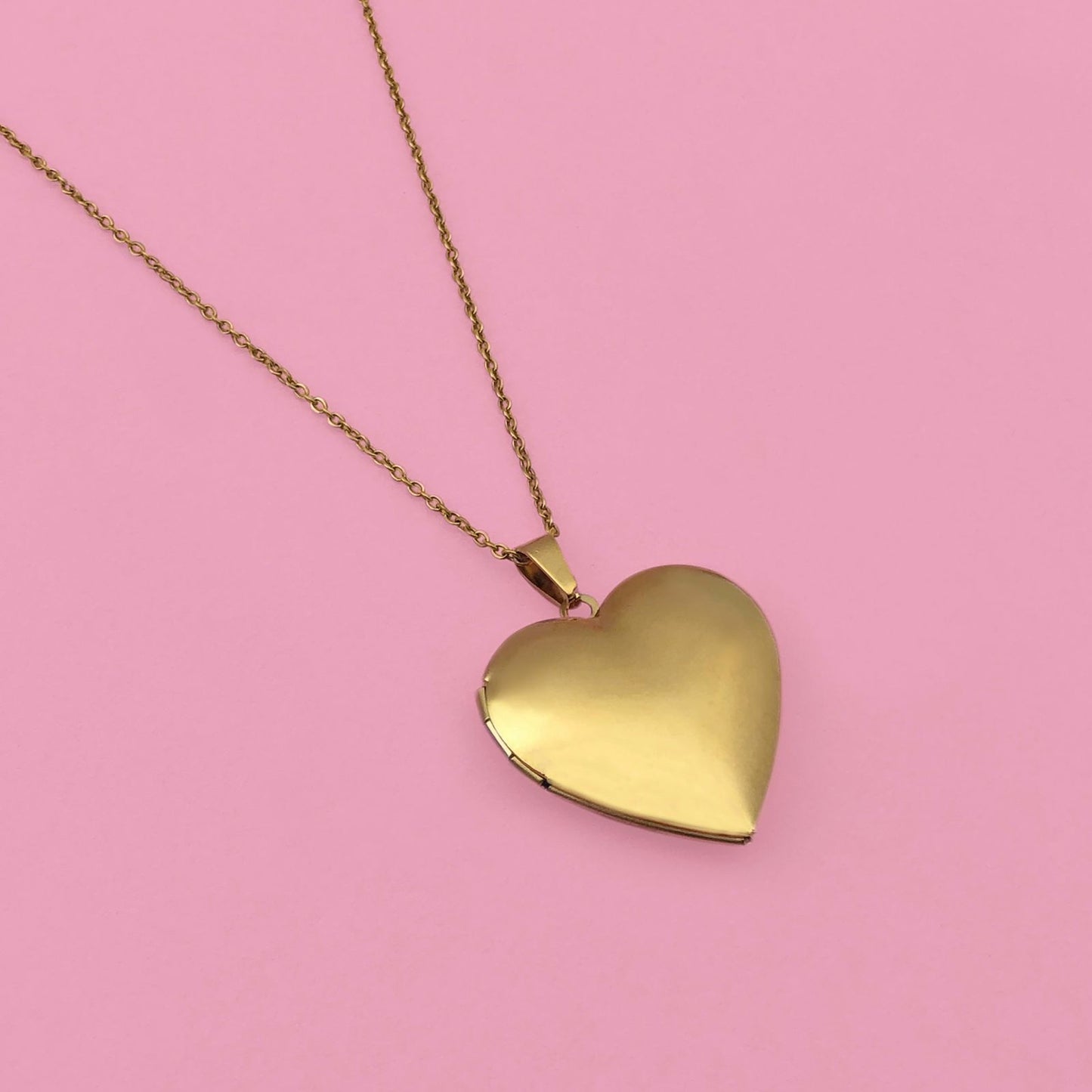 Collar Relicario Corazón Acero de Titanio  1C4