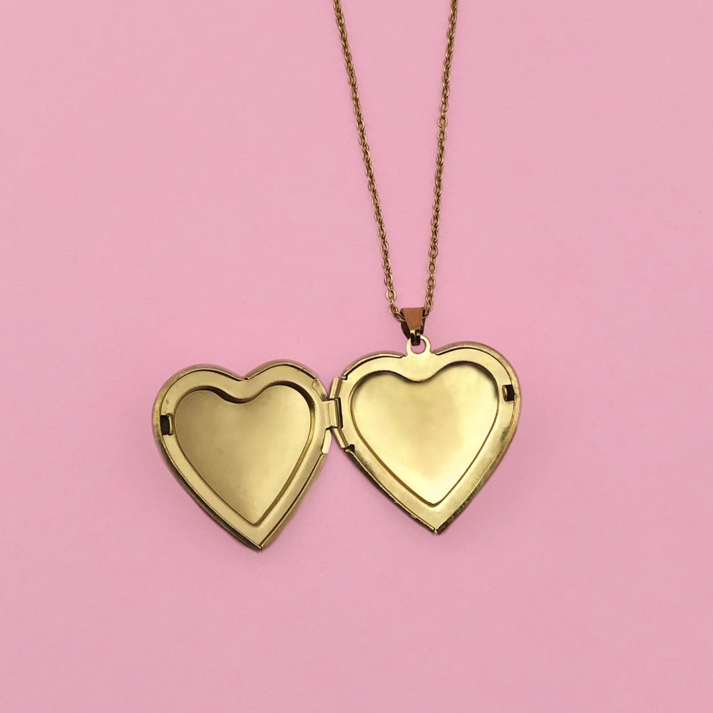 Collar Relicario Corazón Acero de Titanio  1C4