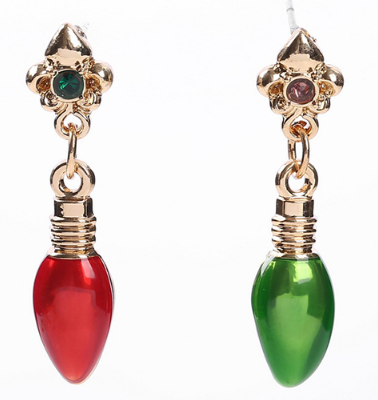 Aretes Luces Navidad  3G1
